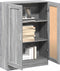 vidaXL - Boekenkast - 82,5x30,5x115 - cm - bewerkt - hout - grijs - sonoma - eiken
