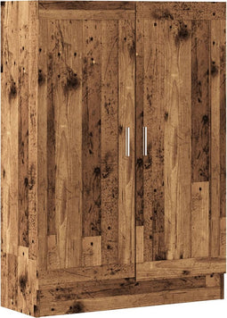 vidaXL - Boekenkast - 82,5x30,5x115 - cm - bewerkt - hout - oud - houtkleurig