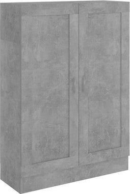 vidaXL - Boekenkast - 82,5x30,5x115 - cm - bewerlt - hout - betongrijs