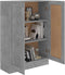 vidaXL - Boekenkast - 82,5x30,5x115 - cm - bewerlt - hout - betongrijs