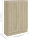 vidaXL - Boekenkast - 82,5x30,5x115 - cm - bewerlt - hout - sonoma - eikenkleurig