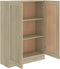 vidaXL - Boekenkast - 82,5x30,5x115 - cm - bewerlt - hout - sonoma - eikenkleurig