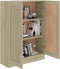 vidaXL - Boekenkast - 82,5x30,5x115 - cm - bewerlt - hout - sonoma - eikenkleurig