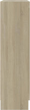 vidaXL - Boekenkast - 82,5x30,5x115 - cm - bewerlt - hout - sonoma - eikenkleurig