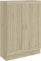 vidaXL - Boekenkast - 82,5x30,5x115 - cm - bewerlt - hout - sonoma - eikenkleurig