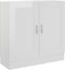 vidaXL - Boekenkast - 82,5x30,5x80 - cm - bewerkt - hout - hoogglans - wit