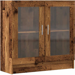 vidaXL - Boekenkast - 82,5x30,5x80 - cm - bewerkt - hout - oud - houtkleurig