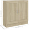 vidaXL - Boekenkast - 82,5x30,5x80 - cm - bewerkt - hout - sonoma - eikenkleurig