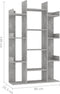 vidaXL - Boekenkast - 86x25,5x140 - cm - bewerkt - hout - betongrijs