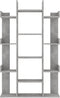 vidaXL - Boekenkast - 86x25,5x140 - cm - bewerkt - hout - betongrijs