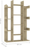 vidaXL - Boekenkast - 86x25,5x140 - cm - bewerkt - hout - sonoma - eikenkleurig