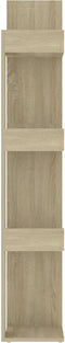 vidaXL - Boekenkast - 86x25,5x140 - cm - bewerkt - hout - sonoma - eikenkleurig