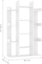 vidaXL - Boekenkast - 86x25,5x140 - cm - bewerkt - hout - wit