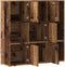 vidaXL - Boekenkast - 90x28x90 - cm - bewerkt - hout - oud - houtkleurig