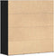 vidaXL - Boekenkast - 90x28x90 - cm - bewerkt - hout - zwart - eikenkleur