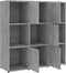 vidaXL - Boekenkast - 90x30x90 - cm - bewerkt - hout - betongrijs
