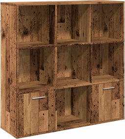 vidaXL - Boekenkast - 98x29x97,5 - cm - bewerkt - hout - oud - houtkleurig