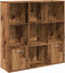vidaXL - Boekenkast - 98x29x97,5 - cm - bewerkt - hout - oud - houtkleurig