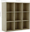 vidaXL - Boekenkast - 98x29x97,5 - cm - bewerkt - hout - sonoma - eikenkleurig