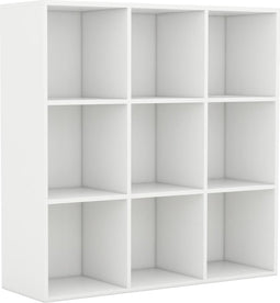 vidaXL - Boekenkast - 98x29x97,5 - cm - bewerkt - hout - wit