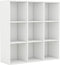 vidaXL - Boekenkast - 98x29x97,5 - cm - bewerkt - hout - wit