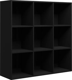 vidaXL - Boekenkast - 98x29x97,5 - cm - bewerkt - hout - zwart