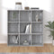 vidaXL - Boekenkast - 98x29x97,5 - cm - grijs - sonoma - eikenkleurig