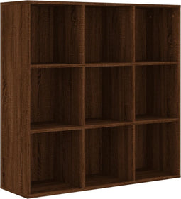 vidaXL - Boekenkast - 98x30x98 - cm - bruin - eikenkleur