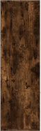 vidaXL - Boekenkast - 98x30x98 - cm - gerookt - eikenkleurig
