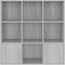 vidaXL - Boekenkast - 98x30x98 - cm - grijs - sonoma - eikenkleurig