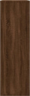 vidaXL - Boekenkast/dressoir - 50x25x80 - cm - bewerkt - hout - bruin - eikenkleur