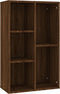 vidaXL - Boekenkast/dressoir - 50x25x80 - cm - bewerkt - hout - bruin - eikenkleur