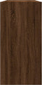 vidaXL - Boekenkast/dressoir - 50x25x80 - cm - bewerkt - hout - bruin - eikenkleur