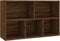 vidaXL - Boekenkast/dressoir - 50x25x80 - cm - bewerkt - hout - bruin - eikenkleur