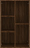 vidaXL - Boekenkast/dressoir - 50x25x80 - cm - bewerkt - hout - bruin - eikenkleur