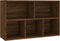 vidaXL - Boekenkast/dressoir - 50x25x80 - cm - bewerkt - hout - bruin - eikenkleur