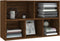 vidaXL - Boekenkast/dressoir - 50x25x80 - cm - bewerkt - hout - bruin - eikenkleur