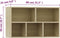 vidaXL - Boekenkast/dressoir - 50x25x80 - cm - bewerkt - hout - sonoma - eikenkleur
