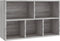 vidaXL - Boekenkast/dressoir - 50x25x80 - cm - bewerkt - hout - sonoma - grijs