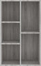 vidaXL - Boekenkast/dressoir - 50x25x80 - cm - bewerkt - hout - sonoma - grijs