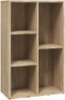 vidaXL - Boekenkast/dressoir - 50x25x80 - cm - bewerkt - hout - sonoma - eikenkleur