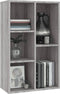 vidaXL - Boekenkast/dressoir - 50x25x80 - cm - bewerkt - hout - sonoma - grijs