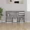 vidaXL - Boekenkast/dressoir - 50x25x80 - cm - bewerkt - hout - sonoma - grijs