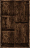 vidaXL - Boekenkast/dressoir - 50x25x80 - cm - bewerkt - hout - gerookt - eikenkleur