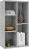 vidaXL - Boekenkast/dressoir - 50x25x80 - cm - bewerkt - hout - betongrijs