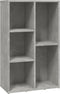 vidaXL - Boekenkast/dressoir - 50x25x80 - cm - bewerkt - hout - betongrijs