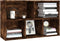 vidaXL - Boekenkast/dressoir - 50x25x80 - cm - bewerkt - hout - gerookt - eikenkleur