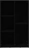 vidaXL - Boekenkast/dressoir - 50x25x80 - cm - bewerkt - hout - zwart