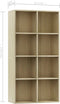 vidaXL - Boekenkast/dressoir - 66x30x130 - cm - bewerkt - hout - sonoma - eikenkleur