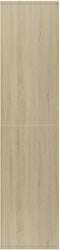 vidaXL - Boekenkast/dressoir - 66x30x130 - cm - bewerkt - hout - sonoma - eikenkleur